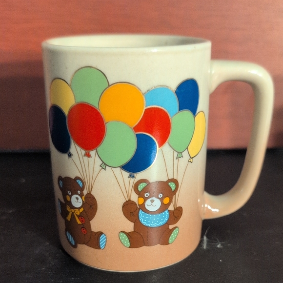 Vintage Bears With Balloons Coffee Mug - Picture 1 of 8